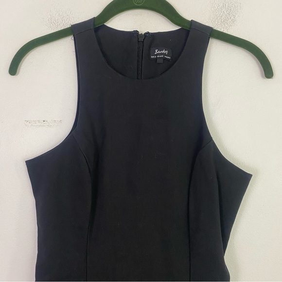 BARDOT Razor asymmetric mini drape Dress in Black - Picture 2 of 6